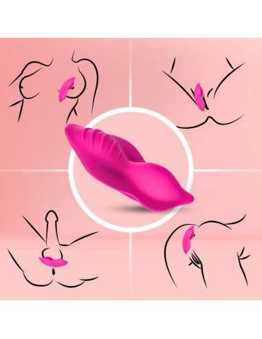ARMONY - WHISPER DĖVĖJAMOS KELNAITĖS VIBRATORIUS SU NUOTOLINIO VALDYMO FUKSIJOS SPALVOS