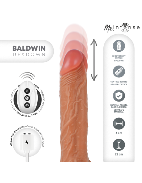 MR INTENSE - BALDWIN REALISTINIS VARPOS NUOTOLINIO VALDYMO PULTELIS 22 CM -O-4 CM