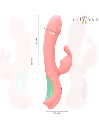 INTENSE - RACHEL RABBIT VIBRATOR 5 VIBRACIJOS ROŽINIS