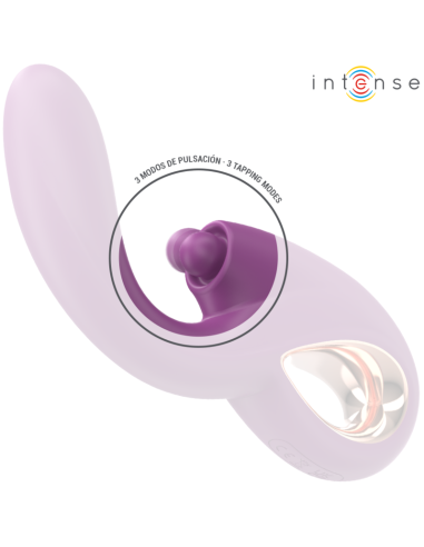 INTENSE - LALI DAUGIAFUNKCISG-SPOT  VIBRATORIAUS TAPPING ir THRUST ir VIBRATION PURPLE