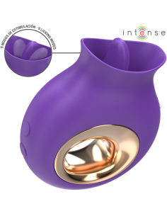 INTENSE - TULI CLITORIS STIMULATOR 9 VIBRATIONS and 9 OSCILLATIONS PURPLE 2