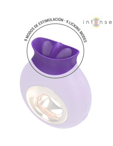 INTENSE - TULI KLITORIO STIMULIATORIUS 9 VIBRACIJOS IR 9 VIRSĖJIMAI VIOLETINĖ