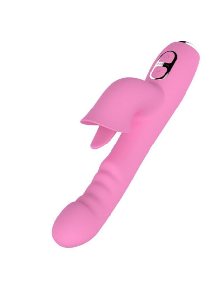 NALONE - T-MAY RABBIT VIBRATOR WITH PUSH AND OSCILLATING MOTION