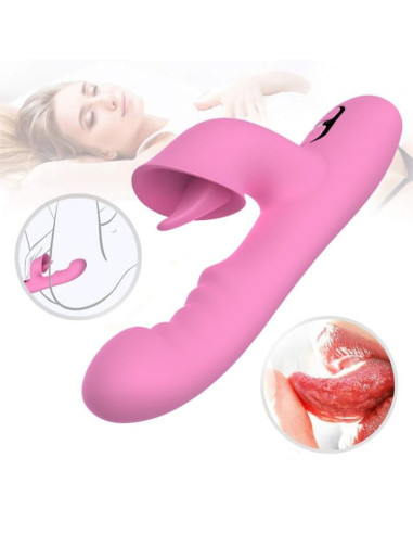 NALONE - T-MAY RABBIT VIBRATOR WITH PUSH AND OSCILLATING MOTION
