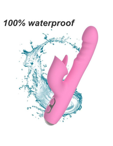 NALONE - T-MAY RABBIT VIBRATOR WITH PUSH AND OSCILLATING MOTION
