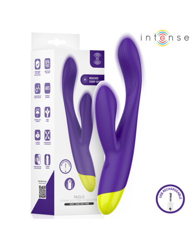 INTENSE - PAOLO RECHARGEABLE RABBIT STIMULATOR FOR G-SPOT AND CLITORIS