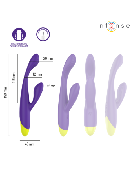 INTENSE - PAOLO RECHARGEABLE RABBIT STIMULATOR FOR G-SPOT AND CLITORIS