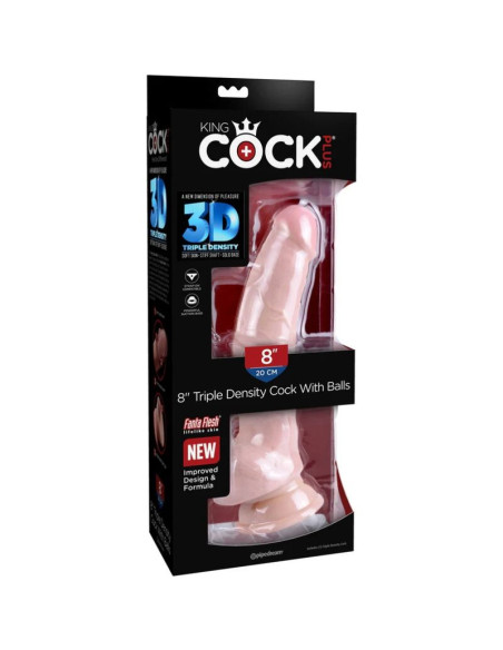 KING COCK - TRIPLE DENSITY DILDO 18.4 CM