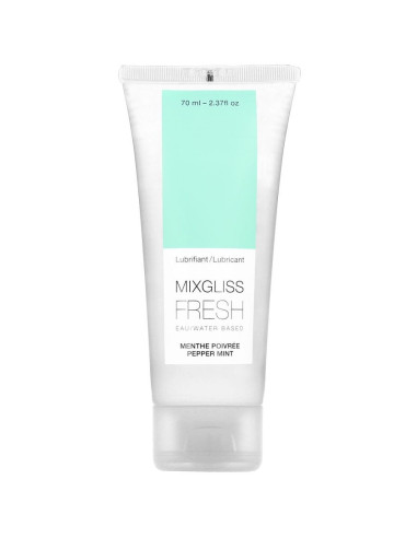 MIXGLISS - WATER BASED LUBRICANT EFFECT COLD MINT FLAVOR 70 ML