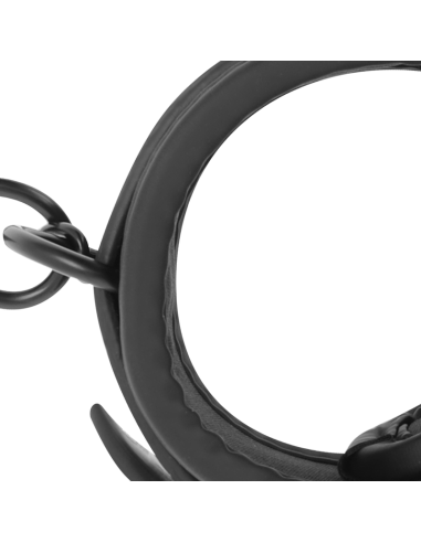 FETISH SUBMISSIVE - VEGAN LEATHER ANKLE CUFFS WITH NOPRENE LINING