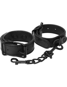 DARKNESS - WIDE THIN TEXTURED HANDCUFFS 2