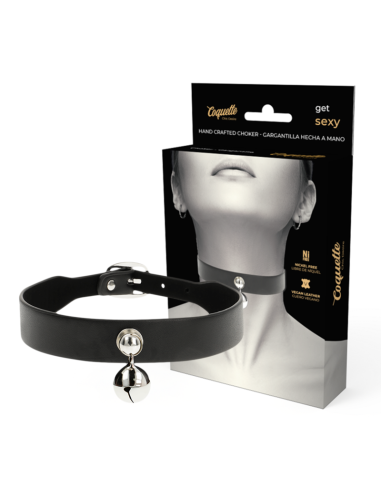 COQUETTE CHIC DESIRE - VEGAN LEATHER NECKLACE WOMAN RATTLE ACCESSORY