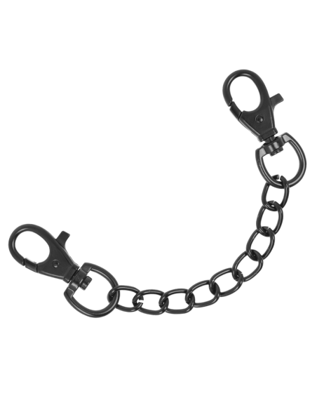FETISH SUBMISSIVE DARK ROOM - VEGAN LEATHER ANKLE HANDCUFFS WITH NEOPRENE LINING