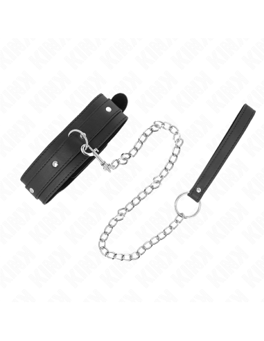 KINK - NECKLACE WITH LEASH 65 CM 1 RING ADJUSTABLE 38-49 CM X 5 CM