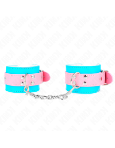 KINK - CUTE WRIST RESTRAINTS BLUE - PINK ADJUSTABLE 16-28 CM X 5 CM 2