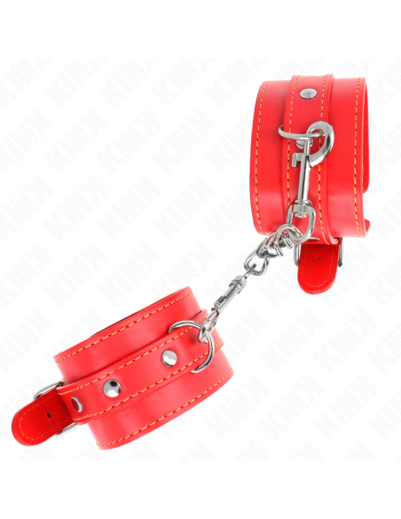 KINK - THIN WRIST RESTRAINTS RED ADJUSTABLE 21-33 CM