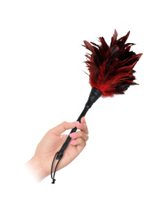 FETISH FANTASY SERIES - BLACK and RED FRISKY FEATHER TICKLER
