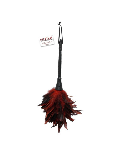 FETISH FANTASY SERIES - BLACK and RED FRISKY FEATHER TICKLER