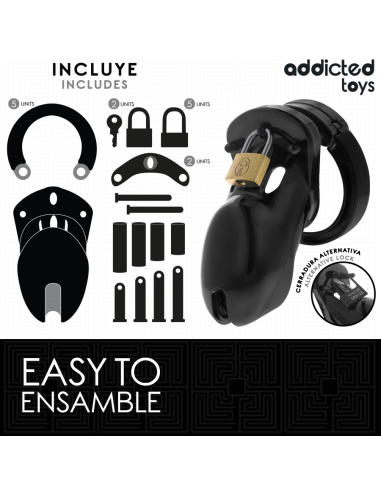 ADDICTED TOYS LOCKED - UŽDRAUSTAS SAUGOS VARPOS NARVAS 10 CM