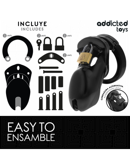 ADDICTED TOYS LOCKED - UŽDRAUSTAS SAUGOS VARPOS NARVAS 10 CM