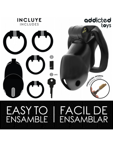 ADDICTED TOYS LOCKED - MINDNIGHT CELL PENIS CAGE 4.2 CM SIZE M