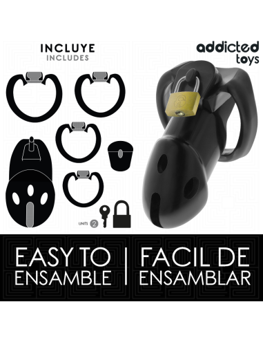 ADDICTED TOYS LOCKED - UNBROKEN DEN PENIS CAGE 9.8 CM