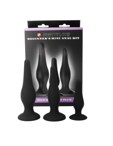 PRETTY LOVE - ANAL PLUGS SILICONE INITIATION KIT