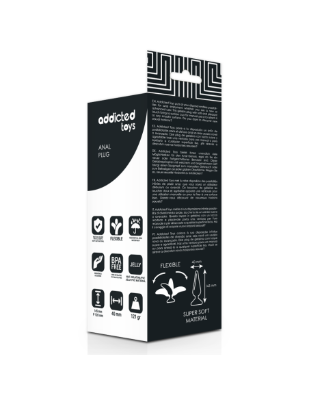 ADDICTED TOYS - ANALINIS KAIŠTIS 14,5 CM JUODAS