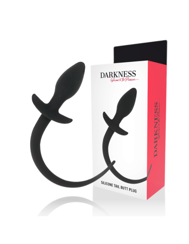 DARKNESS - ANALINIS KAIŠTELIS 28 CM JUODAS SILIKONINIS