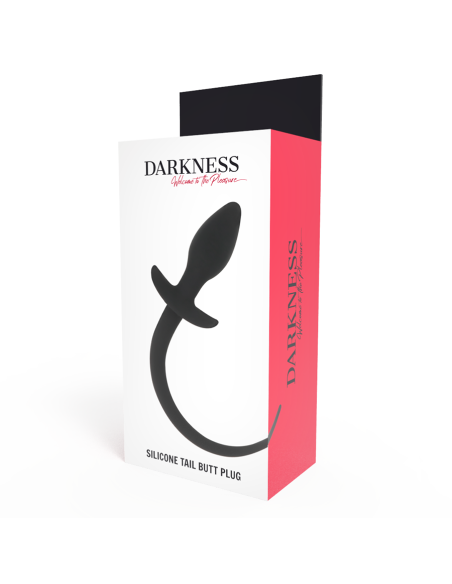 DARKNESS - ANALINIS KAIŠTELIS 28 CM JUODAS SILIKONINIS