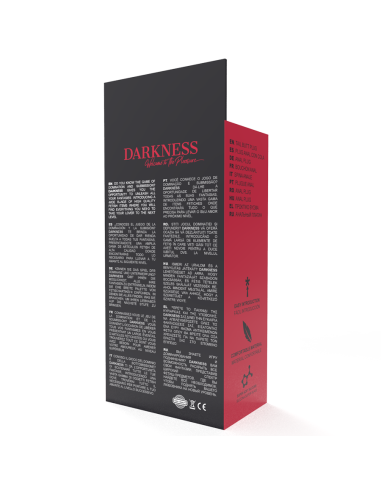 DARKNESS - ANALINIS KAIŠTELIS 28 CM JUODAS SILIKONINIS