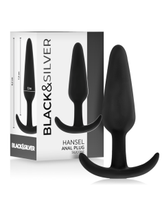 BLACKandSILVER - HANSEL silikoninis analinis kaištis su maža rankena 2