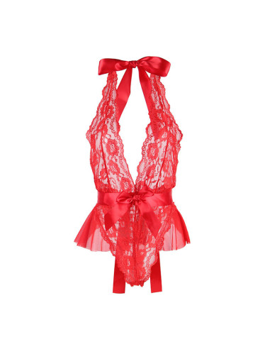 SUBBLIME - 953973 SEXY BODY WITH RUFFLES BELT RED S-M