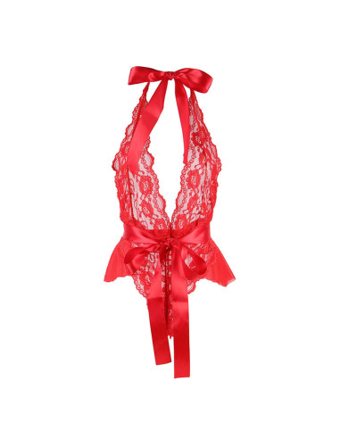 SUBBLIME - 953980 SEXY BODY WITH RUFFLES BELT RED L-XL