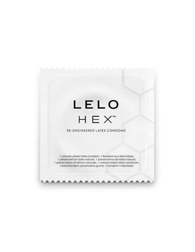 LELO - HEX prezervatyvų dėžutė, 12 vienetų