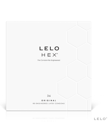 LELO - HEX prezervatyvų dėžutė, 36 vienetai