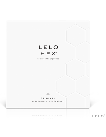 LELO - HEX prezervatyvų dėžutė, 36 vienetai