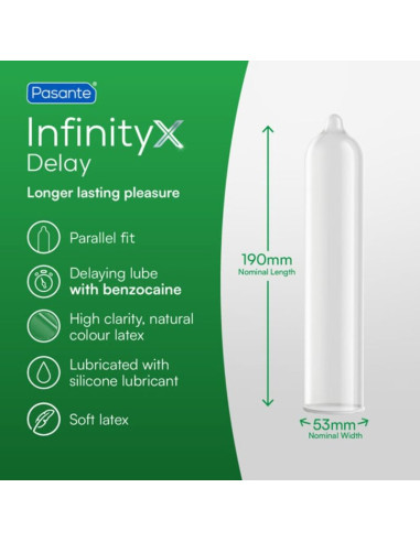 PASANTE - DELAY INFINITY CONDOMS 12 UNITS