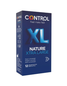 CONTROL - ADAPTA NATURE XL PREZERVATYVAI, 12 VIENETŲ
