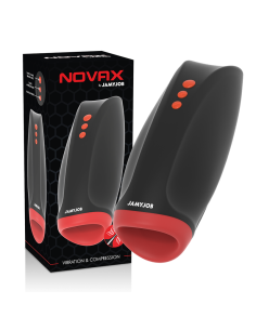 JAMYJOB - NOVAX masturbatorius su vibracija ir suspaudimu 2