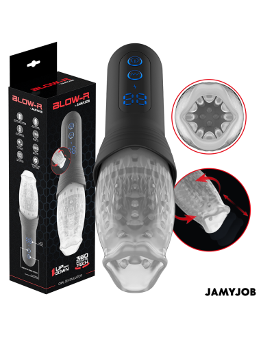 JAMYJOB - SPINJOB 2.0 MASTURBATORAS SU STUMIMO IR SUKIMO FUNKCIJA