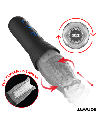 JAMYJOB - SPINJOB 2.0 MASTURBATORAS SU STUMIMO IR SUKIMO FUNKCIJA