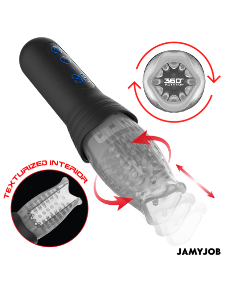 JAMYJOB - SPINJOB 2.0 MASTURBATORAS SU STUMIMO IR SUKIMO FUNKCIJA