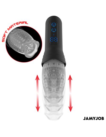 JAMYJOB - SPINJOB 2.0 MASTURBATORAS SU STUMIMO IR SUKIMO FUNKCIJA