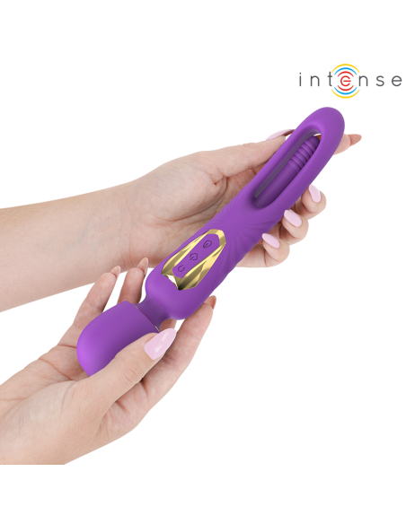 INTENSE - CHRISTY VIBRATING WAND WITH FLIPPING TONGUE