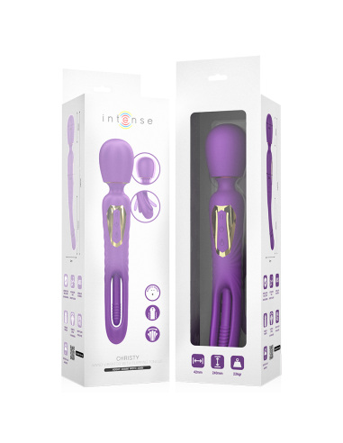 INTENSE - CHRISTY VIBRATING WAND WITH FLIPPING TONGUE