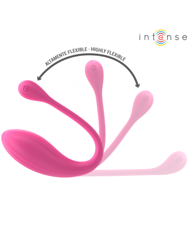 INTENSE - JANICE U VIBRATOR DOUBLE STIMULATION 10 VIBRATIONS PINK REMOTE CONTROL