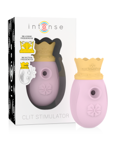 INTENSE - CLITORIS STIMULATOR 10 SUCTION AND LICKING MODES - PINK