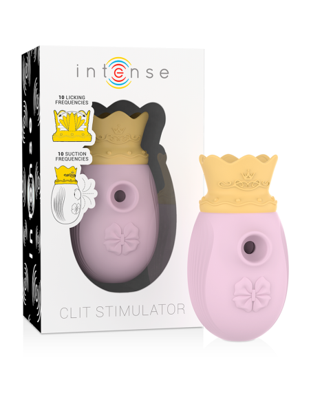 INTENSE - CLITORIS STIMULATOR 10 SUCTION AND LICKING MODES - PINK