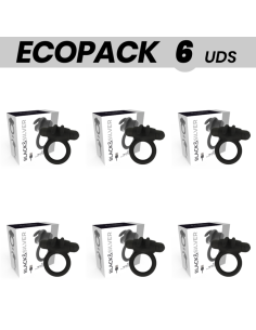 ECOPACK 6 VIENETAI - JUODAS IR SIDABRINIS AGRON ŽIEDAS